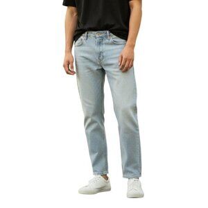 Old Navy The Power Jean Perfect Straight Light Wash Adjustable Waist 14 NWT